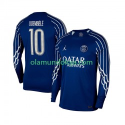 Camisola Paris Saint-Germain Ousmane Dembele 10 Homem Equipamento Quarto 2024-2025 Manga Comprida
